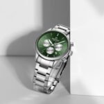 Naviforce 8076 For Men – Silver Green - Image 2