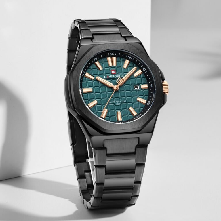 Naviforce 9258 CH black green men’s watch in Bangladesh – stylish and affordable wristwatch for men