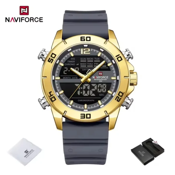 Naviforce 9253-T For Man – Gold Gray