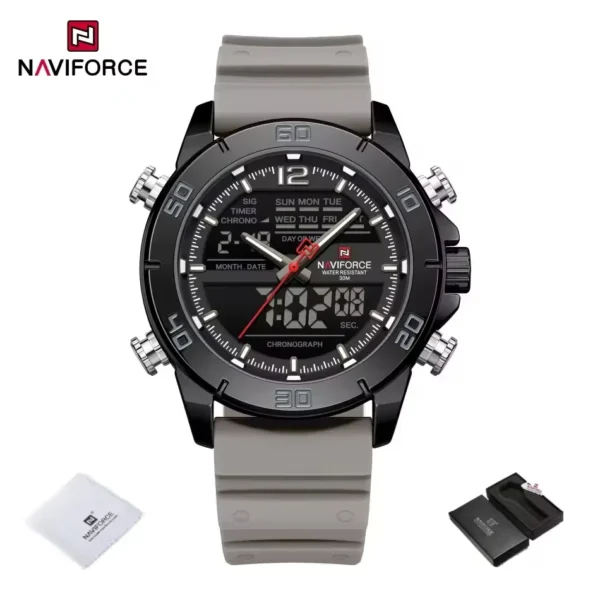 Naviforce 9253-T For Man – Gray Black