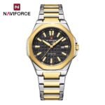 Naviforce 9258 CH For Men – Silver Gold Black - Image 2