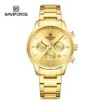 Naviforce 8076 For Men – Gold