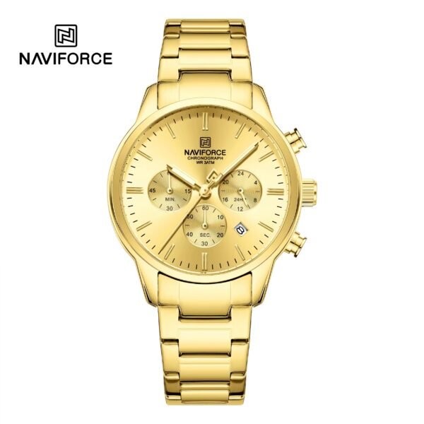 Naviforce 8076 For Men – Gold