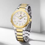 Naviforce 9258 CH Silver Gold White men’s watch in Bangladesh – elegant and premium chronograph watch for men