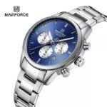 Naviforce 8076 For Men – Silver Blue - Image 3