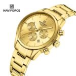 Naviforce 8076 For Men – Gold - Image 2
